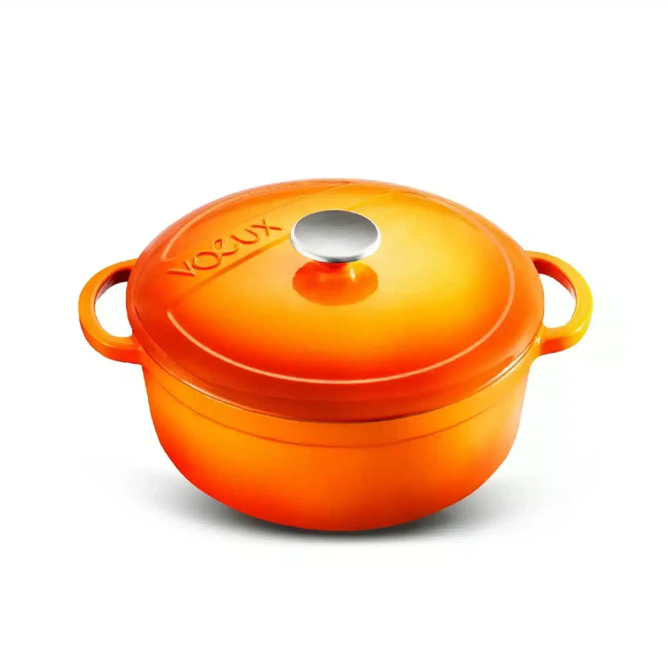 Castron fonta emailata 24cm, Voeux oranj