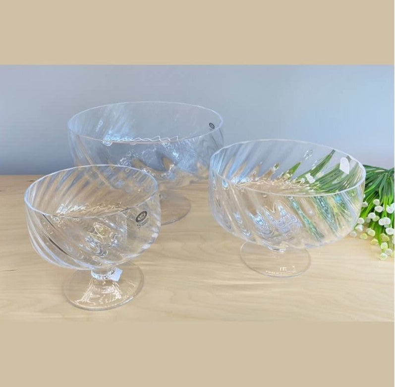 Bol din sticla 19 cm set