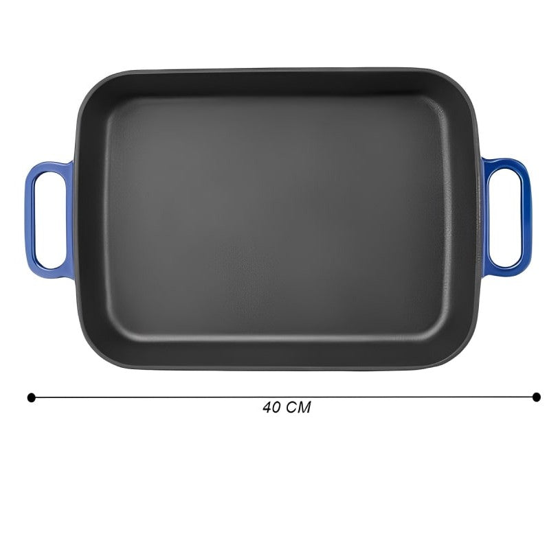 Tava din fonta pentru copt blue