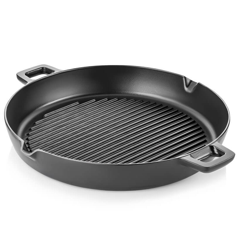 Tigaie grill din fonta emailata