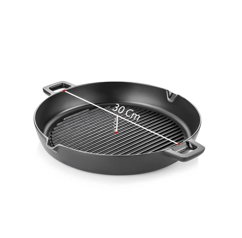 Tigaie gril din fonta 30cm
