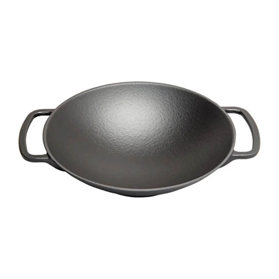 Wok din fontă emailată, 28 cm, ST-67BK, Surel