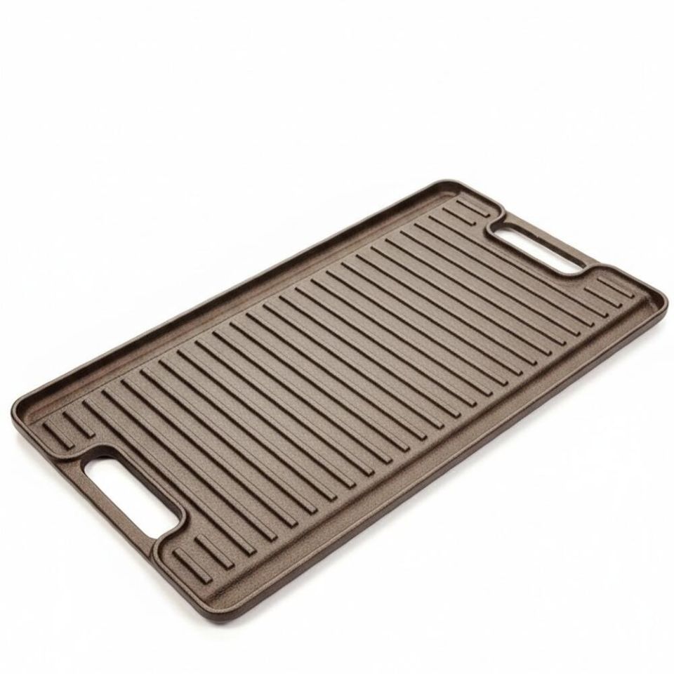 Placa grill - plancha reversibila de fonta pre-asezonata, M-Cooker