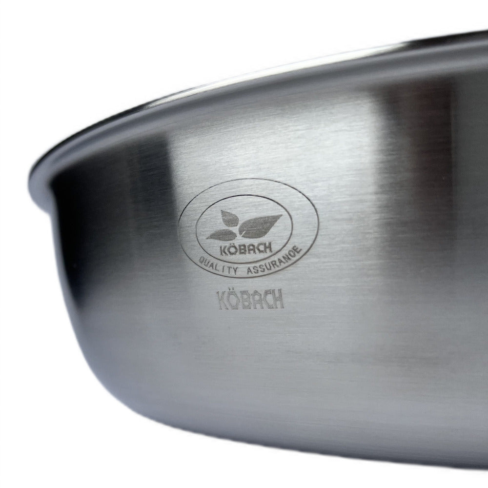 Set - Tigăi 3-ply inox, Zero - acoperiri, 24cm / 28cm, Kobach