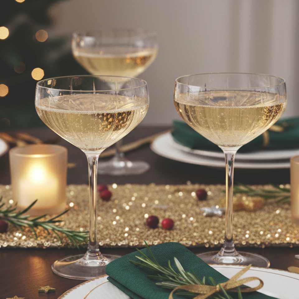 Pahare cupa pentru sampanie CarreOptics Royal Lerdam 300ml