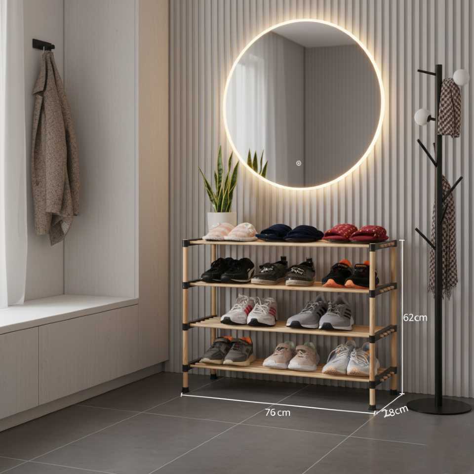 Poliță din lemn pentru incălțăminte, SEO-8174, Seowood