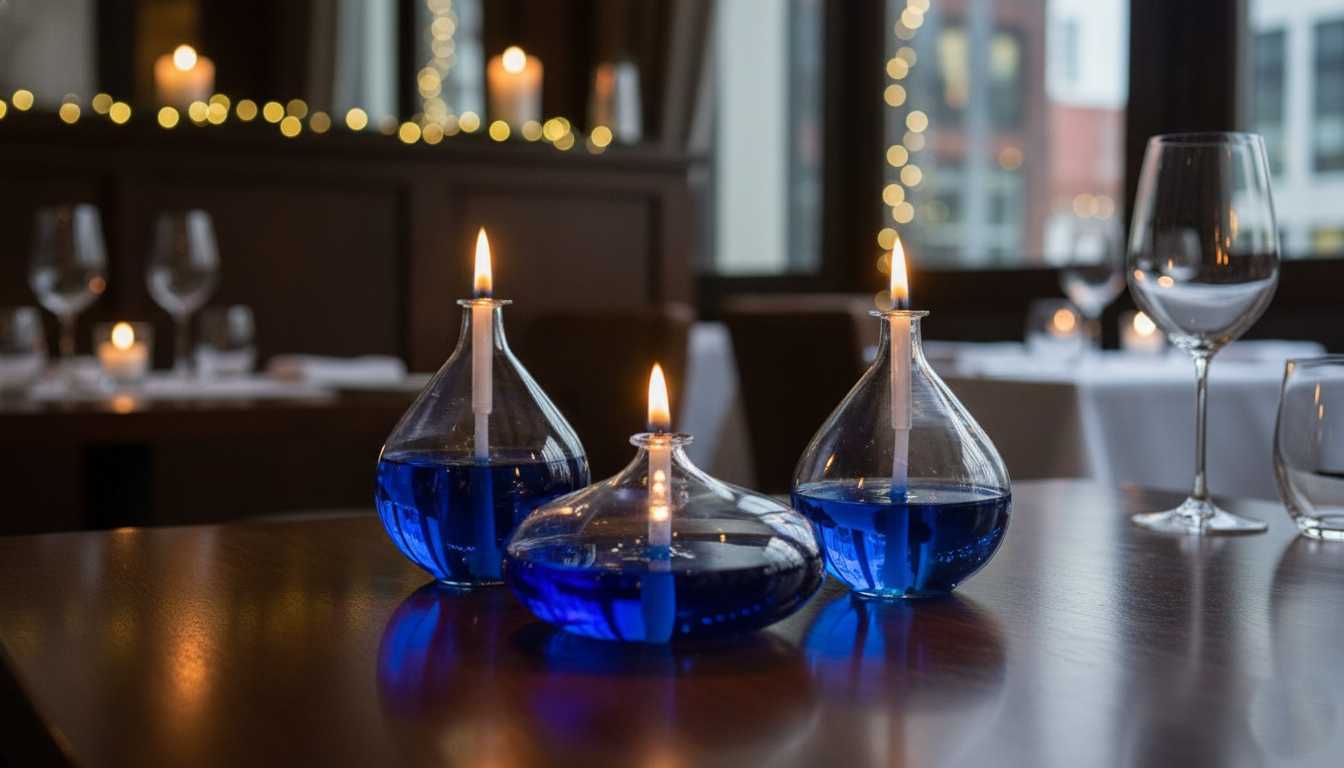 LAMPĂ CU ULEI DECORATIVĂ HOPE, SET 2 BUC, +200ML PARAFINĂ LICHIDĂ COLOR