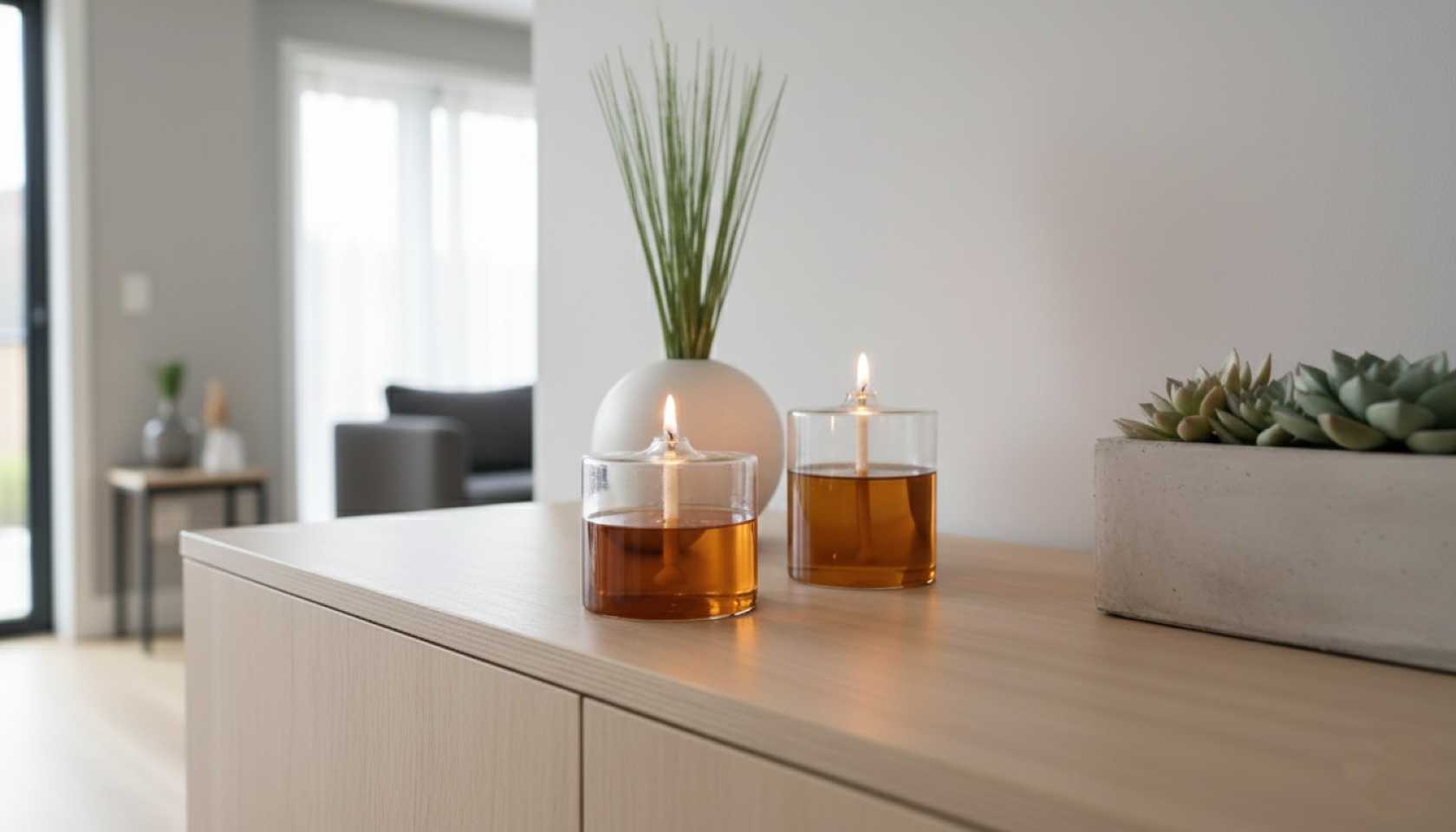 LAMPĂ CU ULEI DECORATIVĂ JOY, SET 2 BUC, +200ML PARAFINĂ LICHIDĂ COLOR