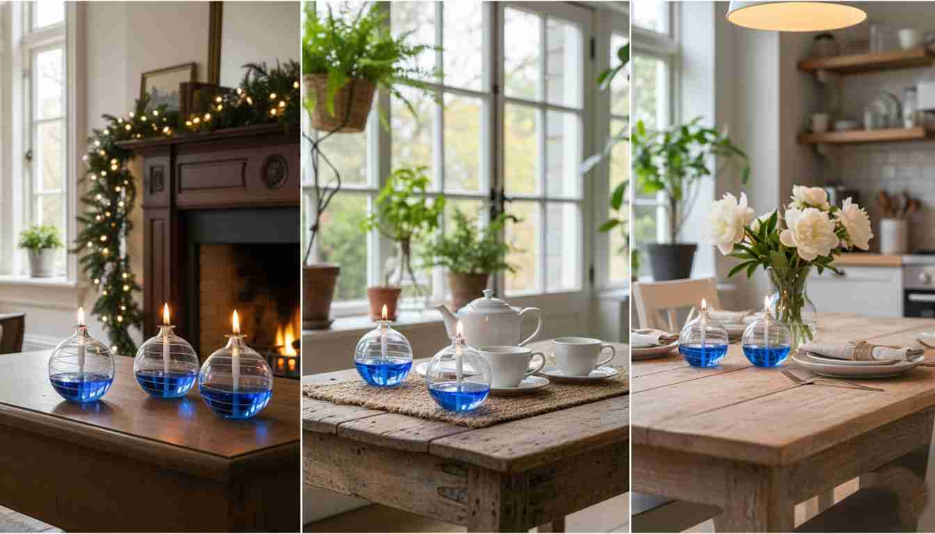 Lampi decorative cu parafina lichida colorate