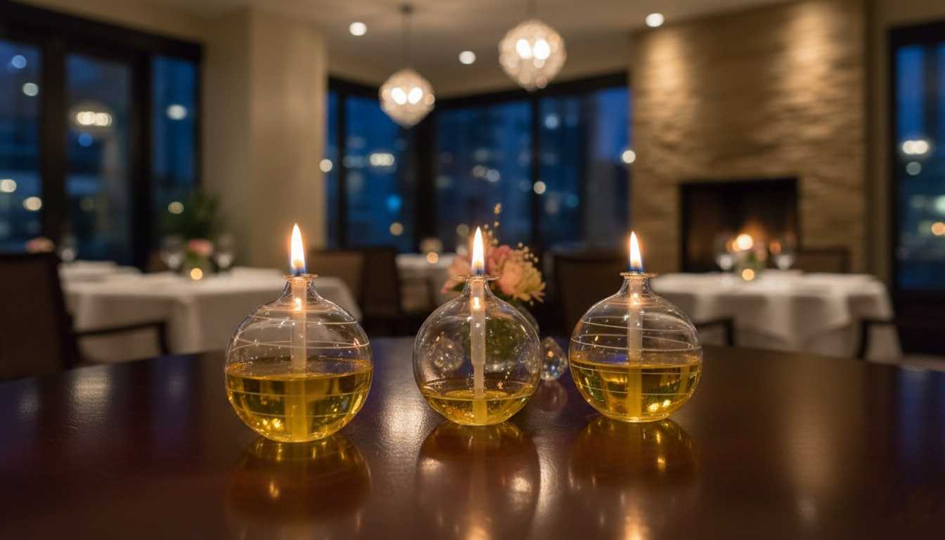 LAMPĂ DECORATIVĂ PRIDE, SET 3 BUC, +200ML  PARAFINĂ LICHIDĂ COLOR