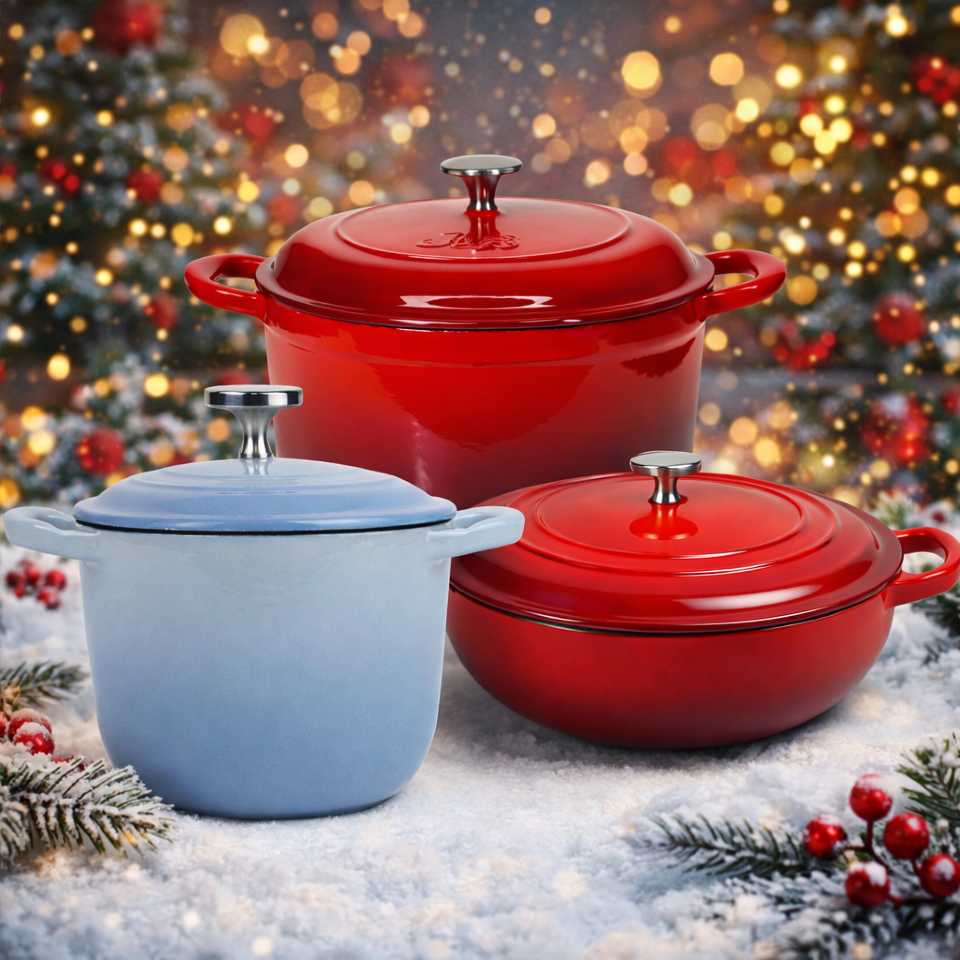 set cratite din fonta emailata reducere