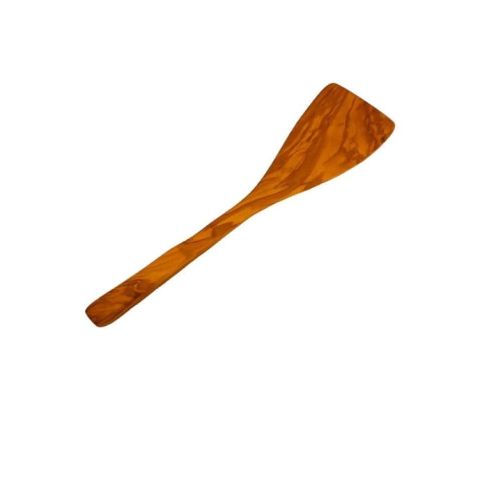 Spatulă curbată din lemn de măslin, DCFS28